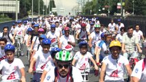 15 Temmuz şehitleri için pedal çevirdiler - İSTANBUL