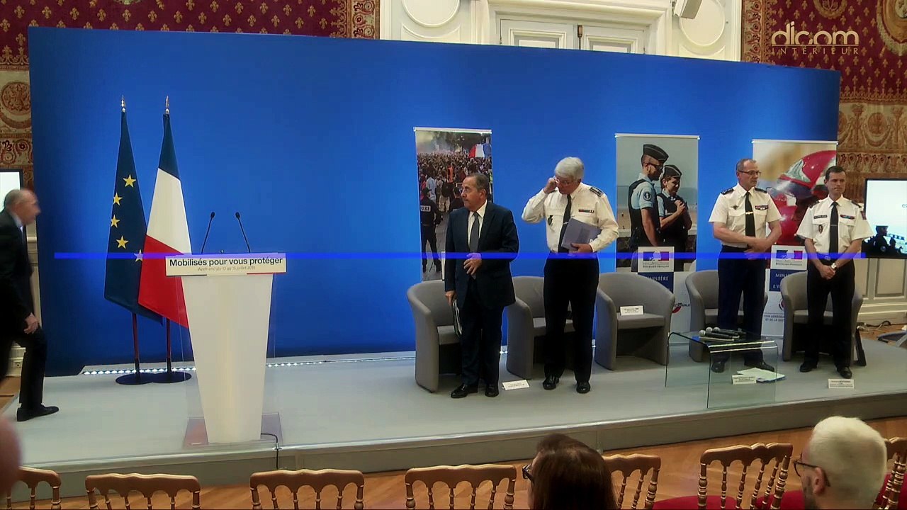 Week-end du 13 au 15 juillet : présentation du dispositif de sécurisation
