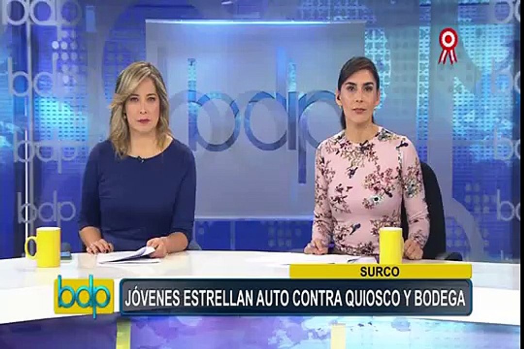 Surco: jóvenes aparentemente ebrios estrellan auto contra quiosco y bodega