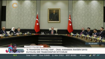 Cumhurbaşkanlığı Kabine Toplantısı'ndan ilk kareler