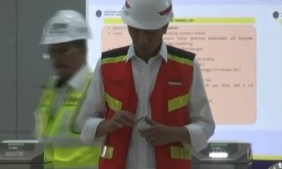 Jokowi Jajal LRT untuk Asian Games 2018