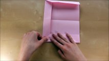 Origami Brief Briefumschlag falten Din A4 Kuvert selber basteln mit Papier DIY