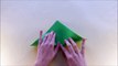 Origami Frosch basteln mit Papier Papier falten mit Kindern DIY Tiere basteln Ideen