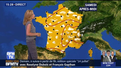 La météo pour ce samedi 14 juillet 2018