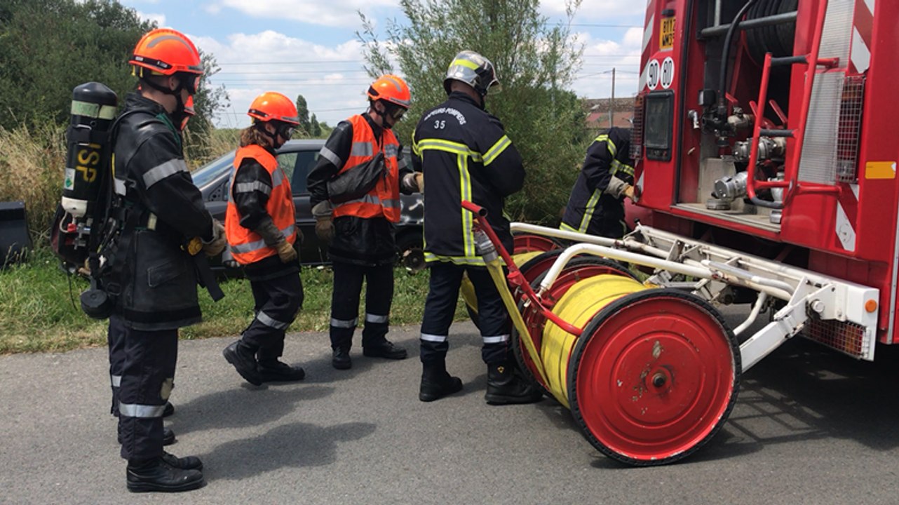 Les jeunes sapeurs-pompiers passent leurs examens