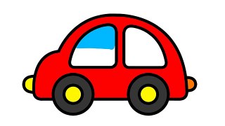 How to Draw a Car | Car Coloring for Kids | Learn Colors