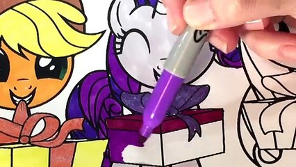 My Little Pony Coloring Book Christmas Special with Rarity, Fluttershy, Applejack and Rainbow Dash
