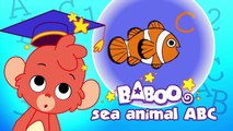 Animal ABC | learn the alphabet with 26 cartoon Ocean Animals | ABCD sea animals kids education