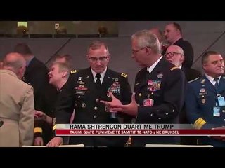 Rama shtrëngon duart me Trump në Bruksel - News, Lajme - Vizion Plus