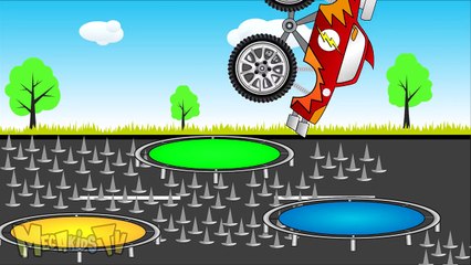 Green Truck Vs Flash Truck - Trucks For Kids - Mega Kids Tv