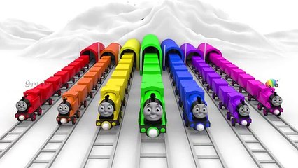 Learn Colors with THE TRAIN Transporting Color Cars for Kids | Trains for Children