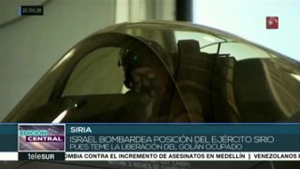 Israel teme liberación del Golán ocupado y bombardea posiciones sirias