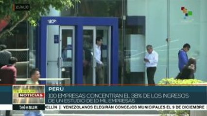 Perú: 38% de ingresos en 2017 se concentraron en sólo 100 empresas