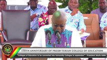 Video: President Akufo-Addo attends the 170th Anniversary Celebration of the Presbyterian College of Education, Akropong
