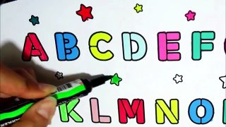 Learn Alphabet with Coloring Pages - Coloring Pages For Toddlers - Fun Art Activity
