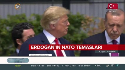 Erdoğan'ın NATO temasları