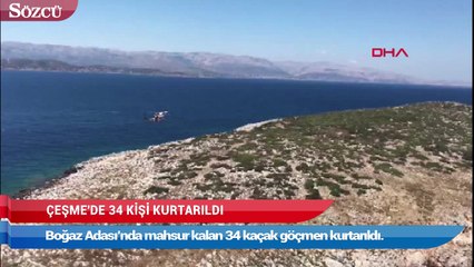 Çeşme’de 34 kişi kurtarıldı!