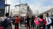 Bystanders Gather Around Collapsed Shopping Mall in Mexico City