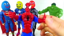 Learn Colors Finger Family Nursery Rhymes Superhero Compilation Play Doh Hulk Batman Body Paint Hand