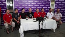 Thai cave rescue press conference: British divers explain how they helped save boys