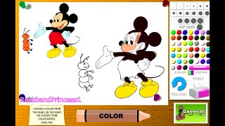 Mickey Mouse Games For Kids - Mickey Mouse Coloring Game