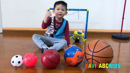 Learn Colors with Soccer Balls for Children, Toddlers and Baby - Finger family nursery rhymes