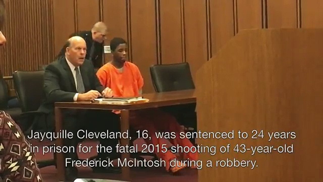 Cleveland teen sentenced to 24 years in prison tells mother 'I'm sorry to break