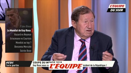G. Roux raconte son voyage en Russie avec E. Macron - Foot - CM 2018 - Bleus