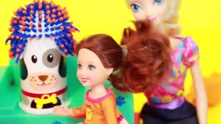 AllToyCollector FROZEN Elsa Barbie Plays with Fuzzy Pet Salon