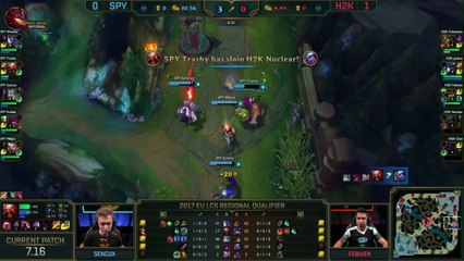 H2K-Gaming vs. Splyce - Game 2 Highlights - EU LCS - Regional Qualifier 2017