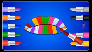 Learn Colors with Lipstick Video | Colours Preschool Kids Learning Videos | Kids Games