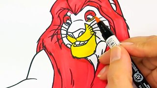 Lion King - Minecraft Batman and Superman | How to draw and color | Little Hands Coloring Book