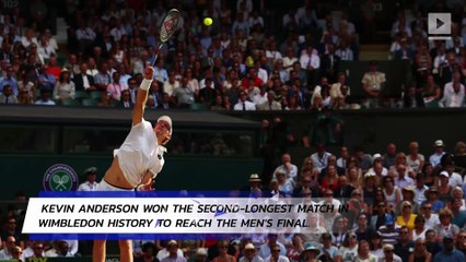 Kevin Anderson Outlasts John Isner in Record-Breaking Wimbledon Match