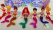Disney Princess Mermaids Swimming Around in Water | Disney Toys for Kids