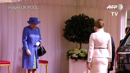 La Reine accueille Trump au château de Windsor