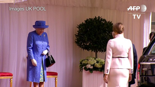 La Reine accueille Trump au château de Windsor