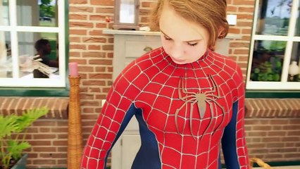 Spider-Girls! - 2 Kids Dress Up in Movie Quality Spider-Man suit