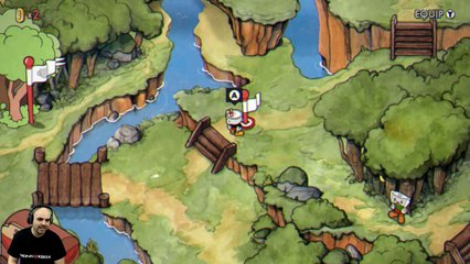 Cuphead Serie #2, jefes Goopy Le grand Cagney Carnation Treetop trouble 60fps