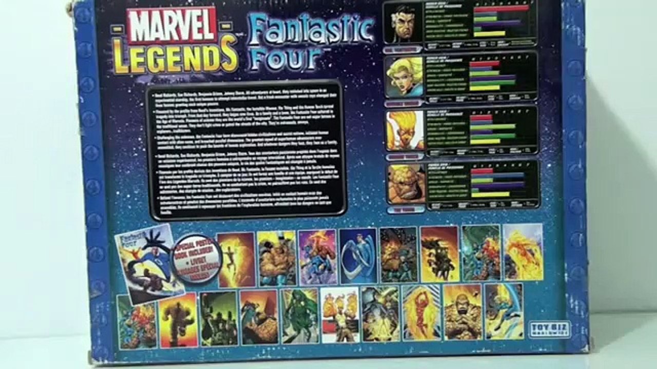 FANTASTIC 4 GIFT PACK WALMART EXCLUSIVO TOY BIZ MARVEL LEGENDS 2004 REVIEW EN ESPAÑOL