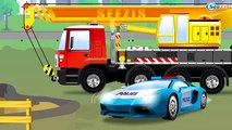 With Blue Monster Truck and Fast Monster Trucks - Cartoons For Kids