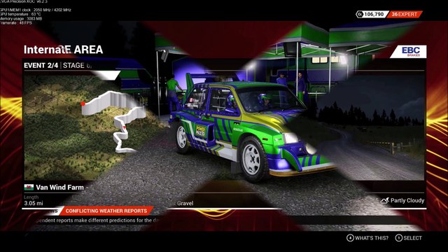 DiRT 4 Fly Cam Van Wind Farm International Group B Trophy Powys Wales Ev2 St6