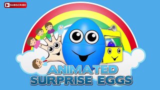 Learn Colours Surprise Eggs Opening for Children - Animated Surprise Eggs for Learning Colors Part 2