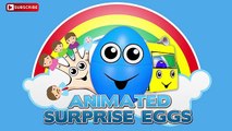 Learn Colours Surprise Eggs Opening for Children - Animated Surprise Eggs for Learning Colors Part 2