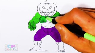 Halloween Hulk Coloring Pages for Kids, How to Color Hulk Coloring Pages