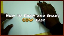 How to Draw a Cow Easy | How to Draw Animals | Watercolor Pencils
