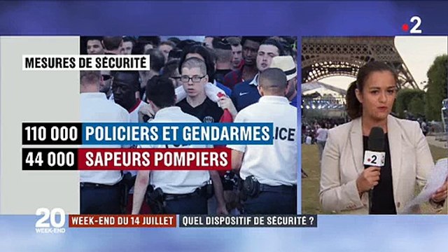14 juillet - Des dizaines de milliers de policiers mobilisés pour assurer la sécurité pendant la Fête Nationale