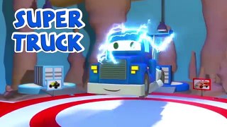 The Concrete Mixer Truck with Super Truck, Tom The Tow Truck and Troy The Train in Car City !