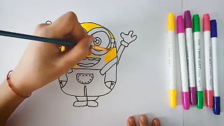 Colorings for Kid with Minion from Despicable Me, Childrens Coloring Pages for Kids
