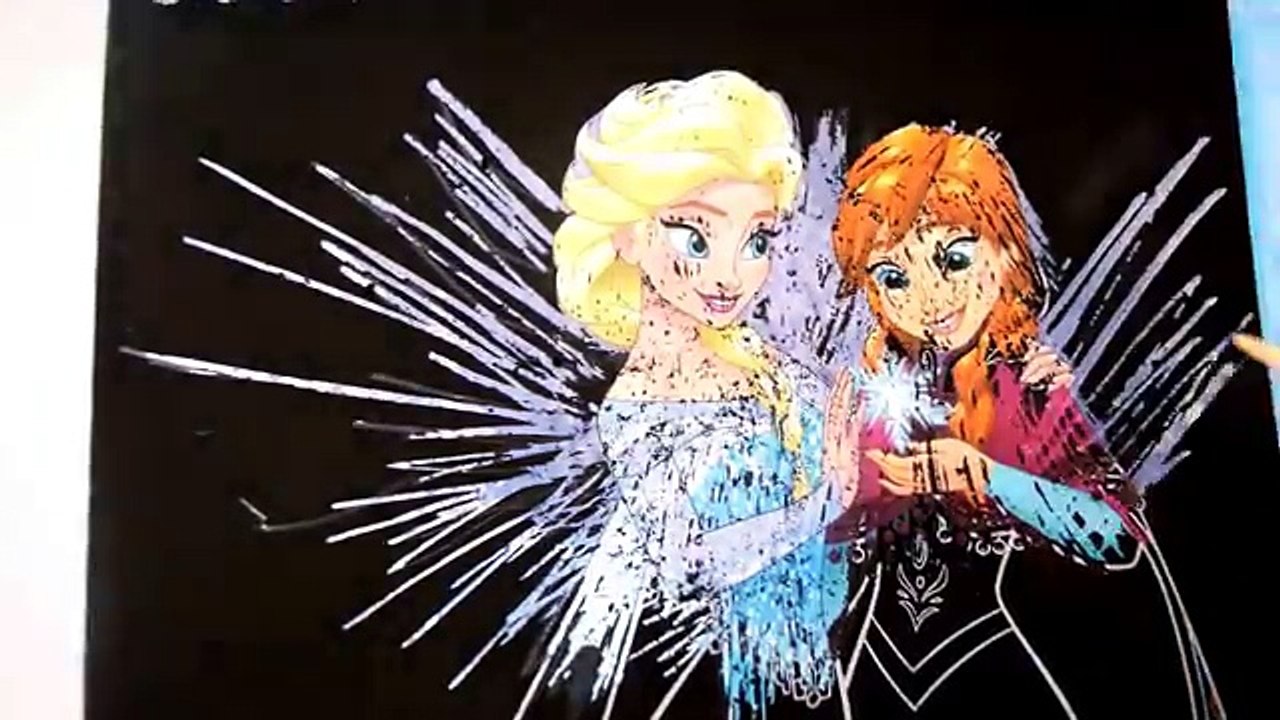 DISNEY FROZEN Elsa N Anna vs Spiderman Coloring Book Videos Kids Fun Activities Kids Balloons Toys