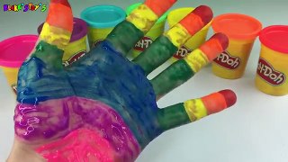 Learn Colors for Children Body Paint with Play Doh Fun for Children